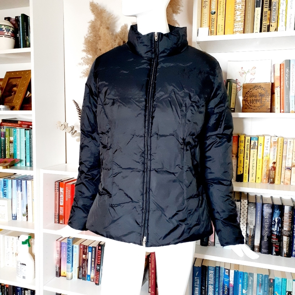 Bebe Black Zip Puffer Jacket